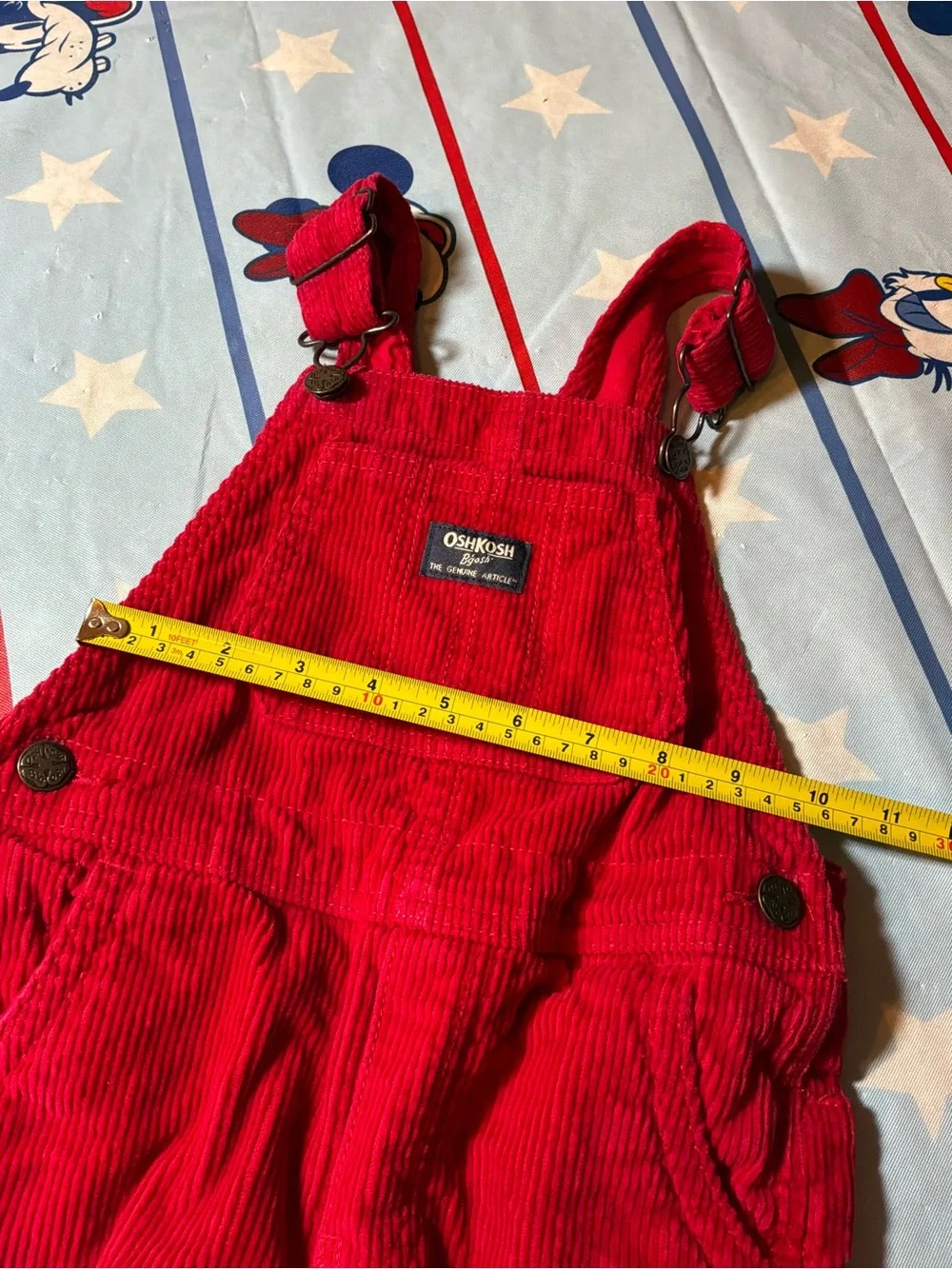 Oshkosh b’gosh overalls corduroy red size 4t